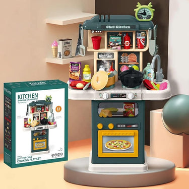 64Pcs Kids Pretend Chef Kitchen Set